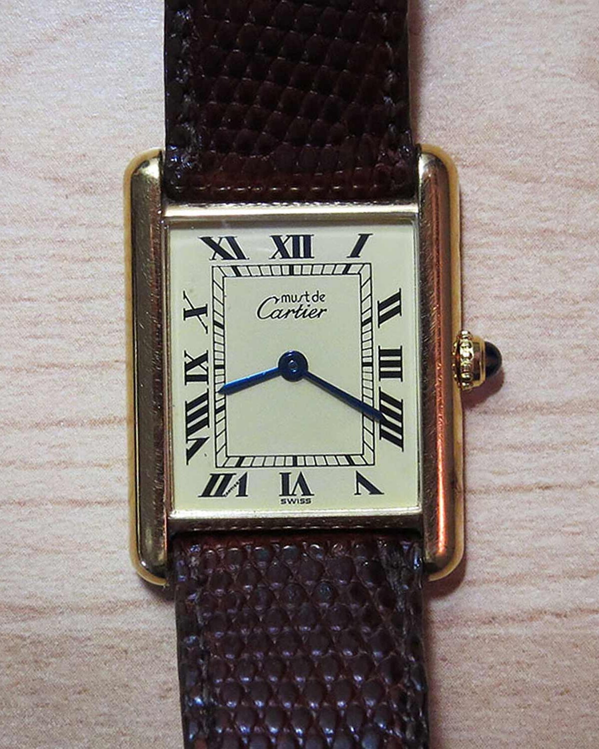 Cartier Must de Cartier Vermeil Tank Watch SPB017 KeepTheTime Watches